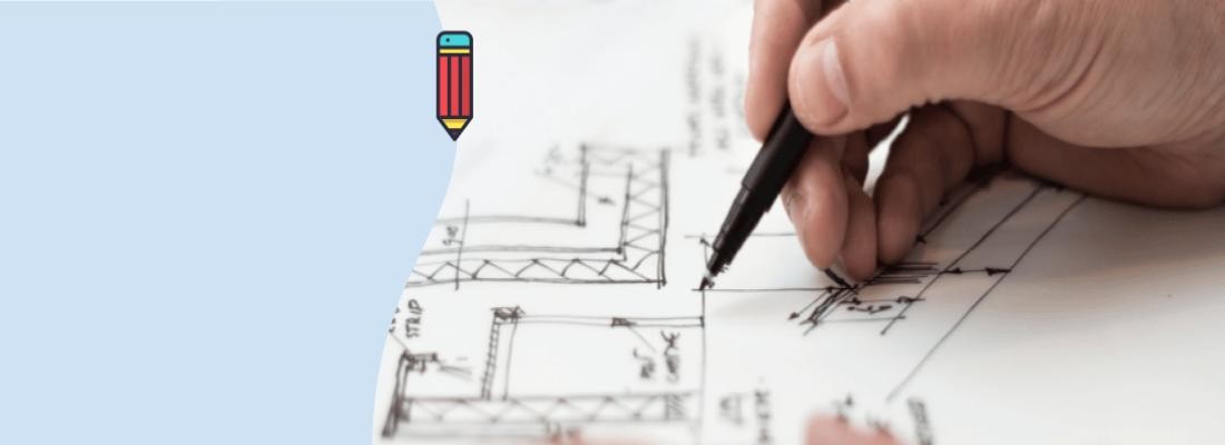 Le croquis est la base nécessaire pour la création de vos plans: 2D.../ 3D... / W-Tour visite virtuelle.